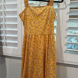 Yellow Floral Dress